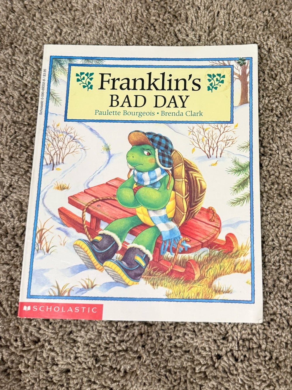Franklin’s Bad Day by Paulette Bourgeois – Scholastic Children’s Book